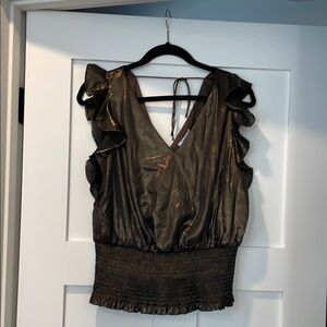 Elegant Metallic Top Nine West Size Large